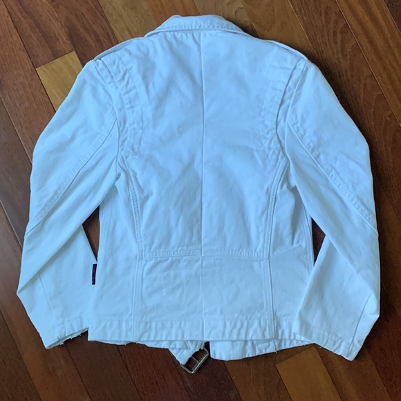 Tripp NYC man White Denim Moto Jacket - Picture 2 of 16
